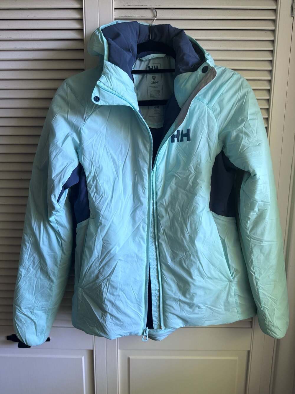 Helly Hansen Women's Odin Stretch Hooded Insulator Jacket Light Blue Size M